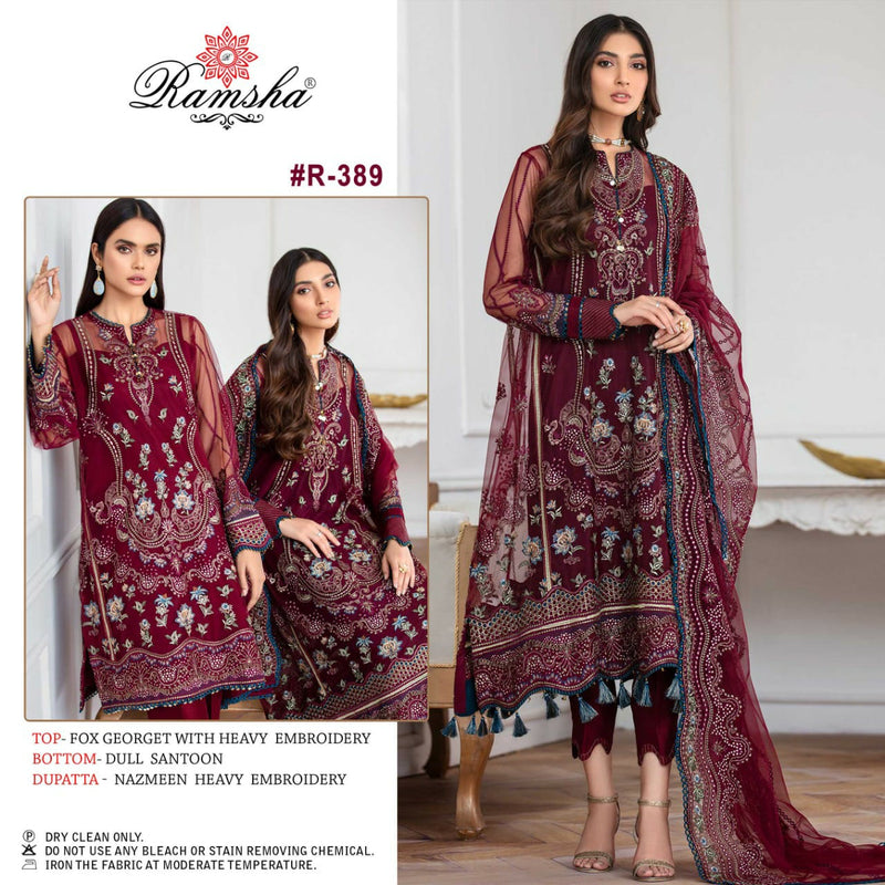 Ramsha Vol 29 Georgette With Heavy Embroidery Salwar Suit