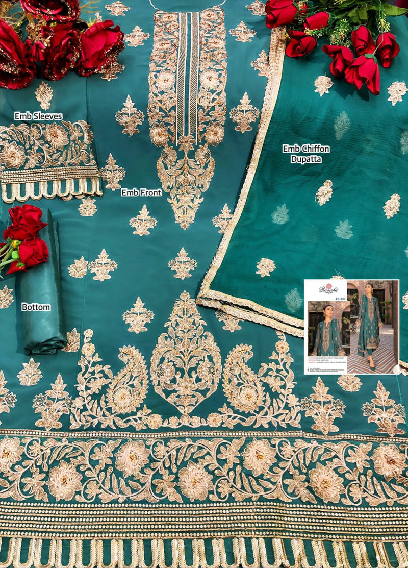 Ramsha Vol 29 Georgette With Heavy Embroidery Salwar Suit
