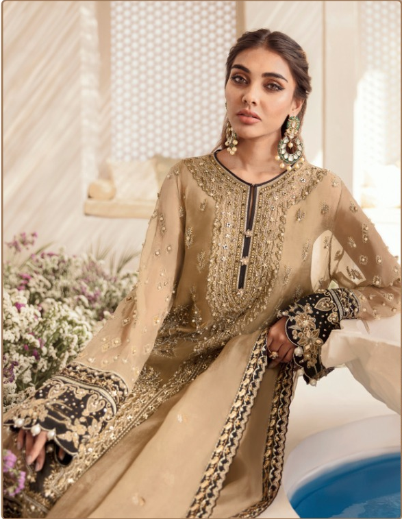 Ramsha Vol  31 Butterfly net With Heavy Embroidery Work Salwar Suit