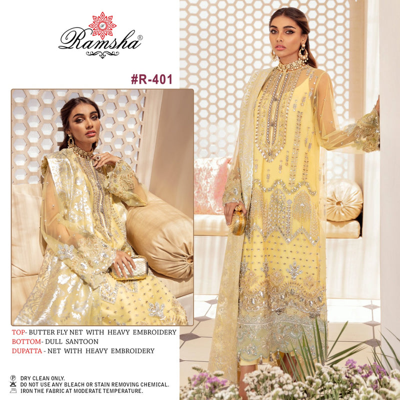 Ramsha Vol  31 Butterfly net With Heavy Embroidery Work Salwar Suit