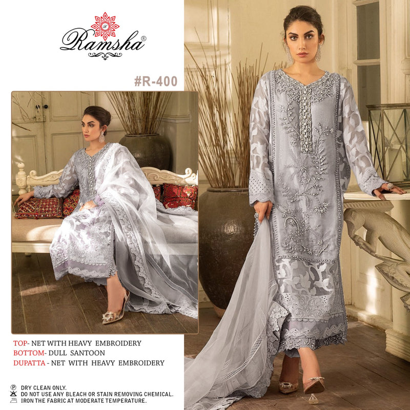 Ramsha Vol  31 Butterfly net With Heavy Embroidery Work Salwar Suit
