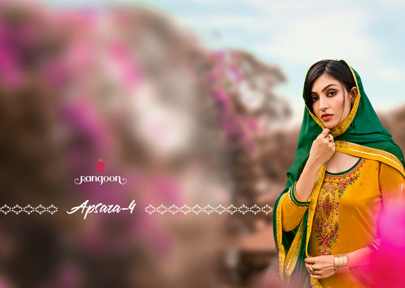 Rangoon Apsara Vol 4 Jam Silk With Embroidery Work Kurti