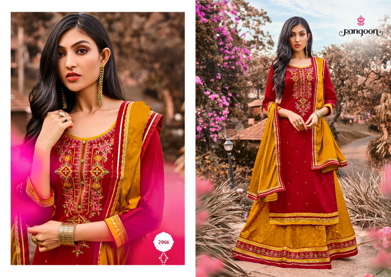 Rangoon Apsara Vol 4 Jam Silk With Embroidery Work Kurti
