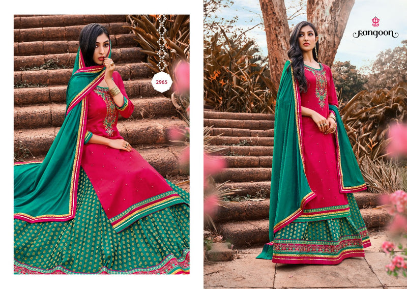 Rangoon Apsara Vol 4 Jam Silk With Embroidery Work Kurti