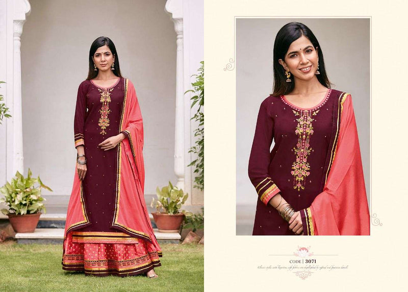 Rangoon Apsara Vol 5 Rayon Embroidered Work Readymade Kurti