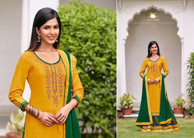 Rangoon Apsara Vol 5 Rayon Embroidered Work Readymade Kurti
