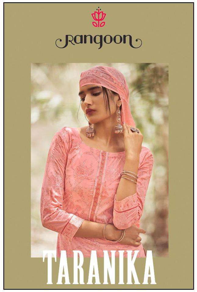 Rangoon Launch By Taranika Cotton Printed Exclusive Look Fancy Wear Readymade Salwar Suits