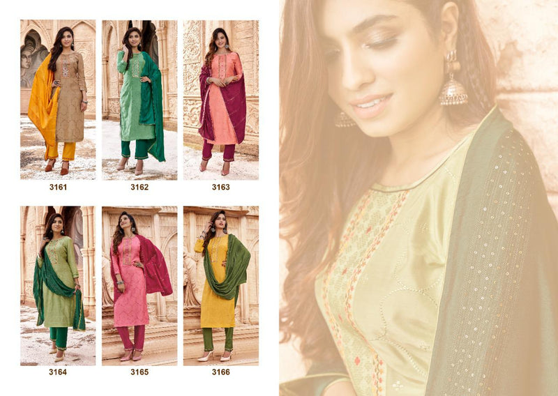 Rangoon Lotus Viscose With Leriya And Nack With Heavy Cotton Kurti