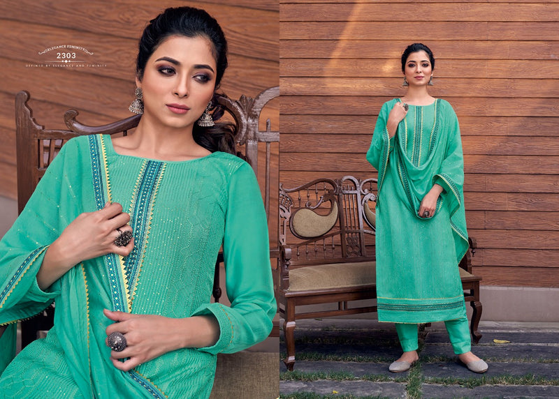 Rangoon Royal Touch Vol 4 Muslin Lucknowi Work And Heavy Cotton Kurti