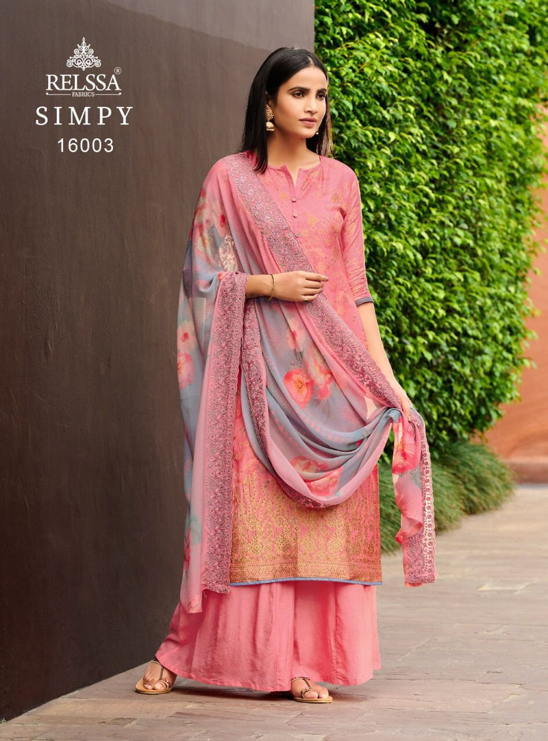 Relssa Simpy Tanui Jacquard With Digital Print And Handwork Salwar Suit