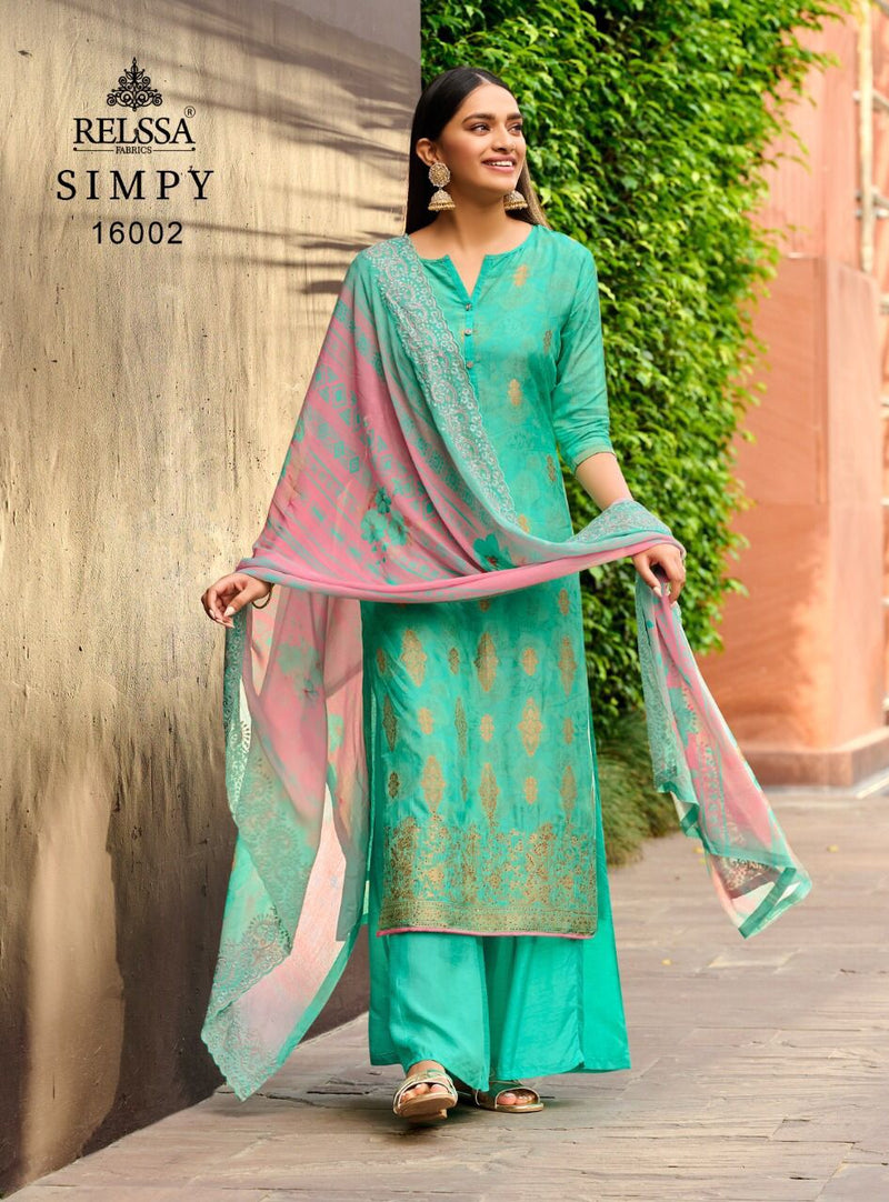 Relssa Simpy Tanui Jacquard With Digital Print And Handwork Salwar Suit