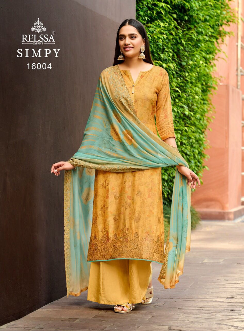 Relssa Simpy Tanui Jacquard With Digital Print And Handwork Salwar Suit