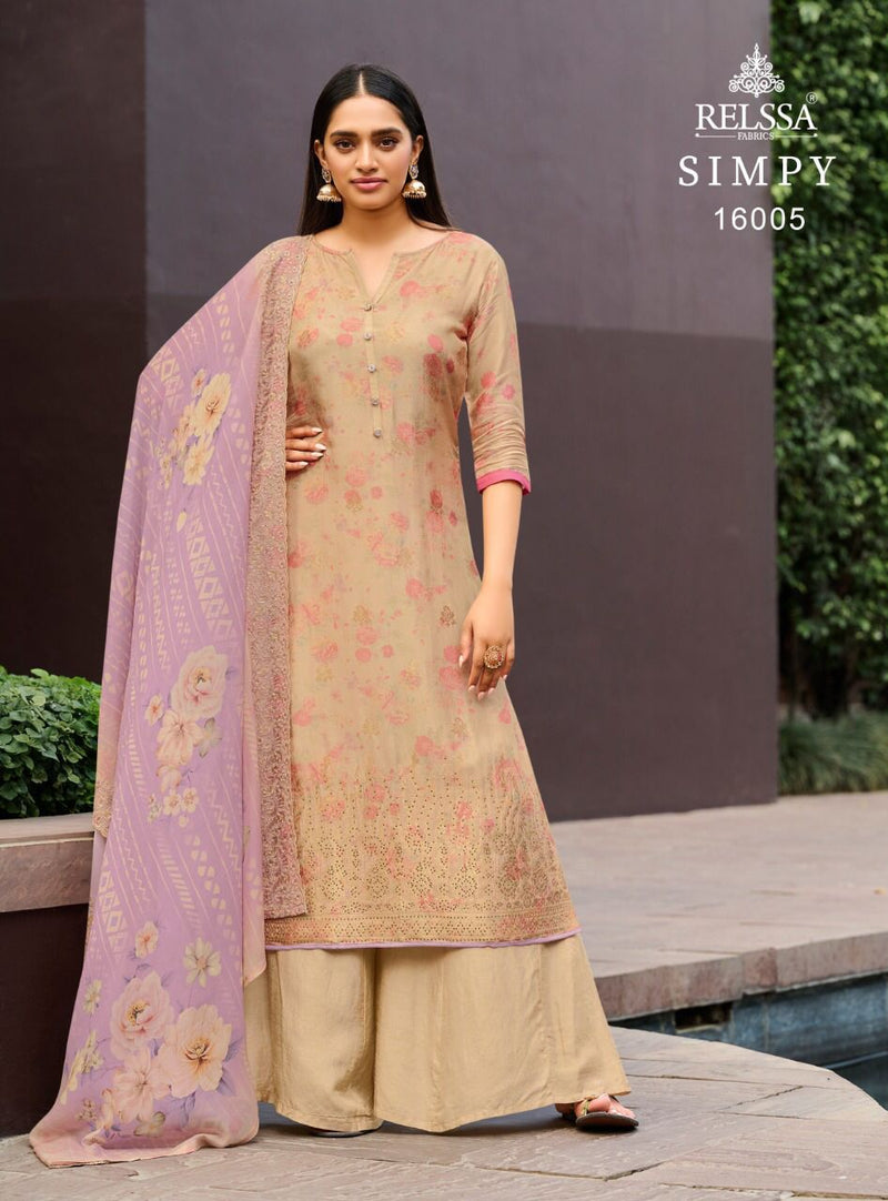 Relssa Simpy Tanui Jacquard With Digital Print And Handwork Salwar Suit