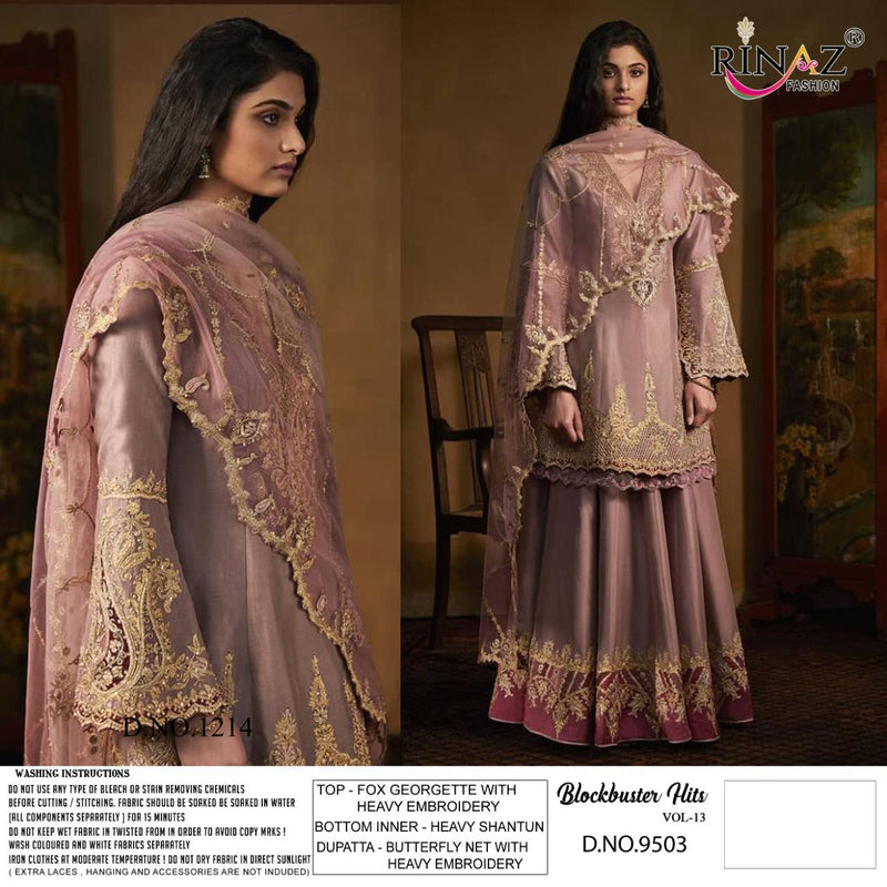 Rinaz Fashion Blockbuster Hits Vol 13 Faux Georgette Witth Heavy Embroidery Work