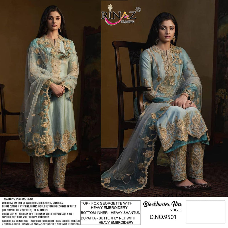 Rinaz Fashion Blockbuster Hits Vol 13 Faux Georgette Witth Heavy Embroidery Work