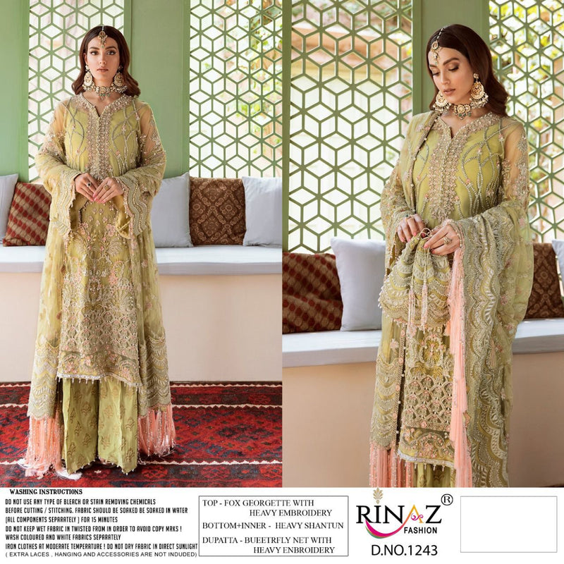 Rinaz Fashion Blockbuster Vol 18 Faux Georgette Heavy Embroidered Pakistani Salwar Kameez