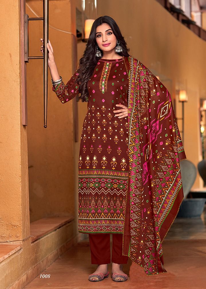Roli Moli Creation Gulnar Pashmina Jacquard Woolen Winter Wear Salwar Suit