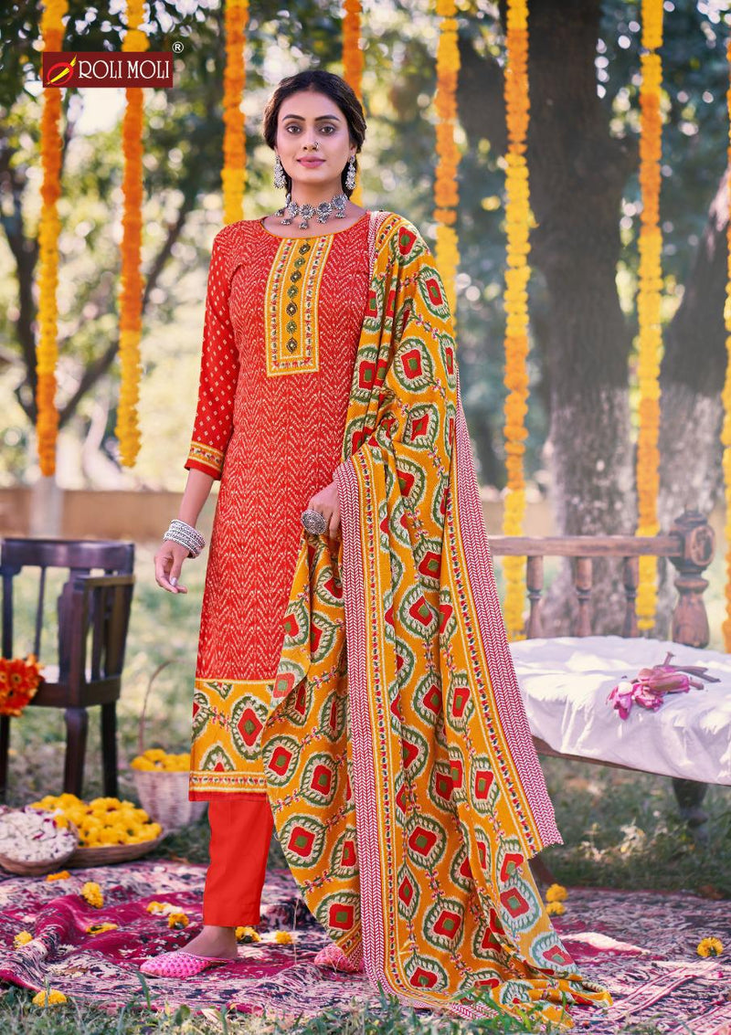 Roli Moli Creation Gulnar Pure Pashmina Jacquard Winter Wear Collection