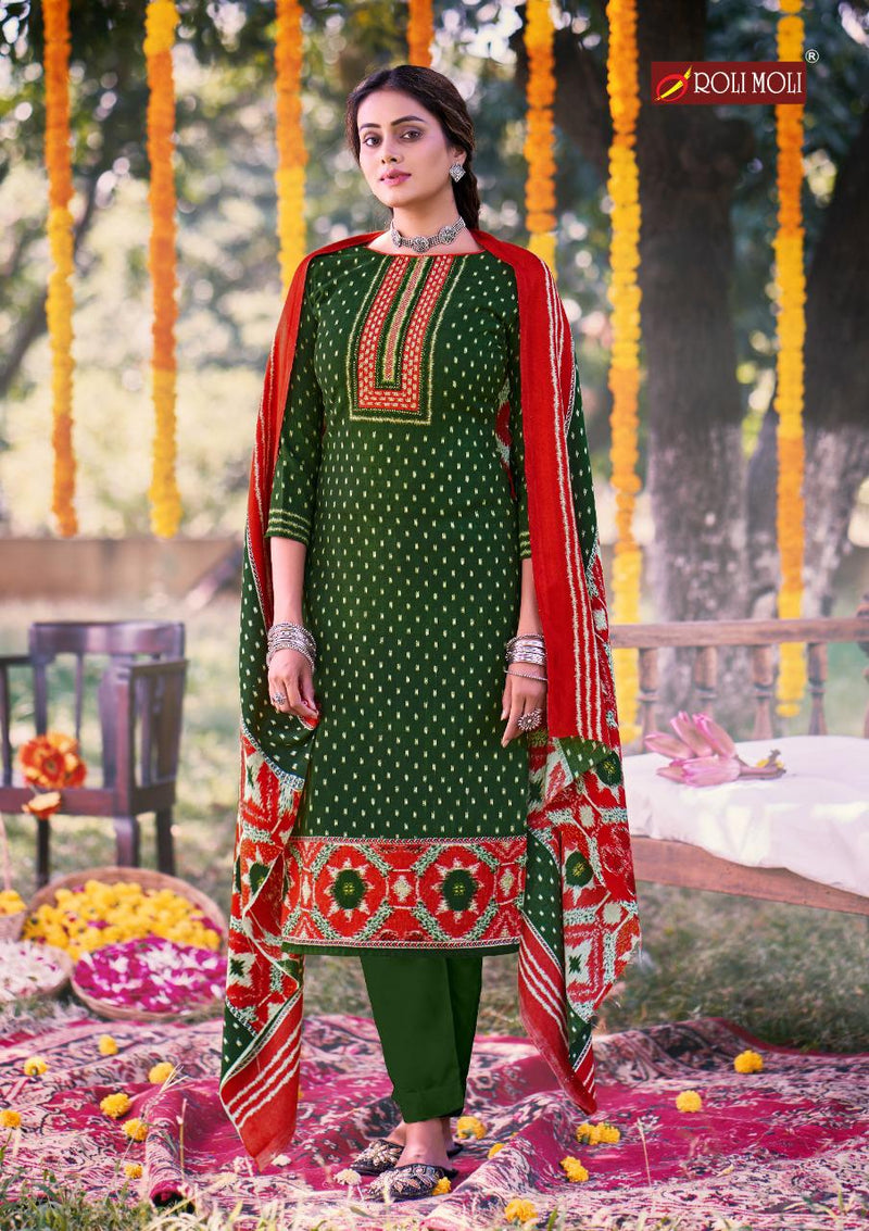 Roli Moli Creation Gulnar Pure Pashmina Jacquard Winter Wear Collection
