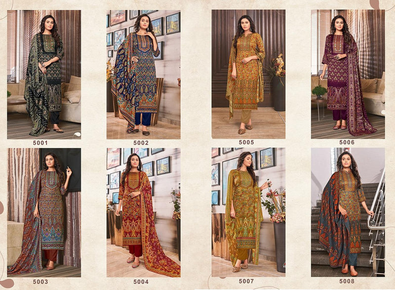 Roli Moli Creation Zaara Pashmina Jacquard Print Salwar Suit