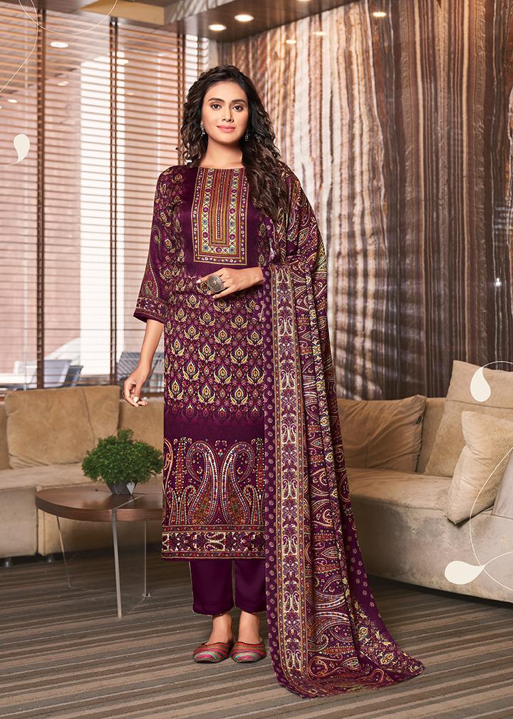 Roli Moli Creation Zaara Pashmina Jacquard Print Salwar Suit