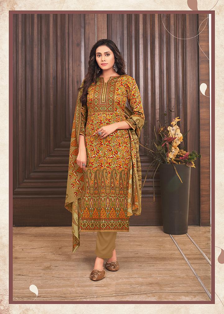 Roli Moli Creation Zaara Pashmina Jacquard Print Salwar Suit