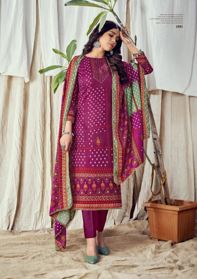 Roli Moli Gulnar Pashmina Jacquard Casual Winter Wear Salwar Suit
