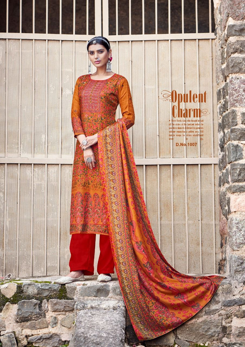 Roli Moli Gulnar Pashmina Jacquard Heavy Winter Wear Salwar Suit