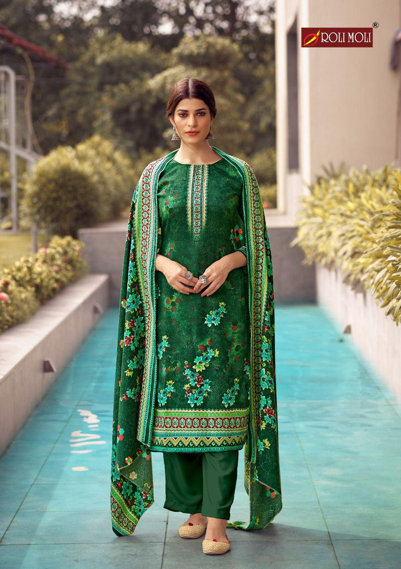 Roli Moli Kairaa Pure Pashmina Heavy Diamond Work Salwar Kameez