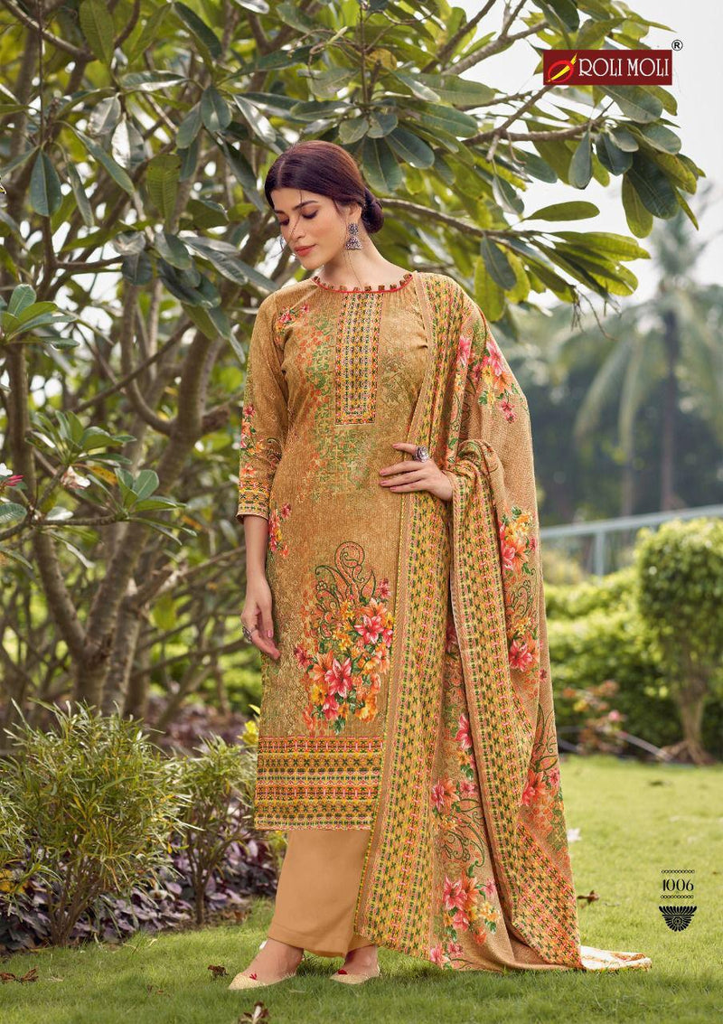 Roli Moli Kairaa Pure Pashmina Heavy Diamond Work Salwar Kameez
