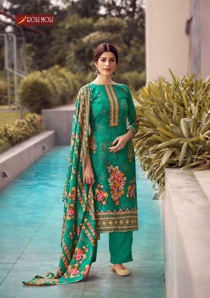Roli Moli Kairaa Pure Pashmina Heavy Diamond Work Salwar Kameez