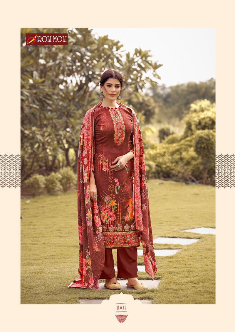 Roli Moli Kairaa Pure Pashmina Heavy Diamond Work Salwar Kameez