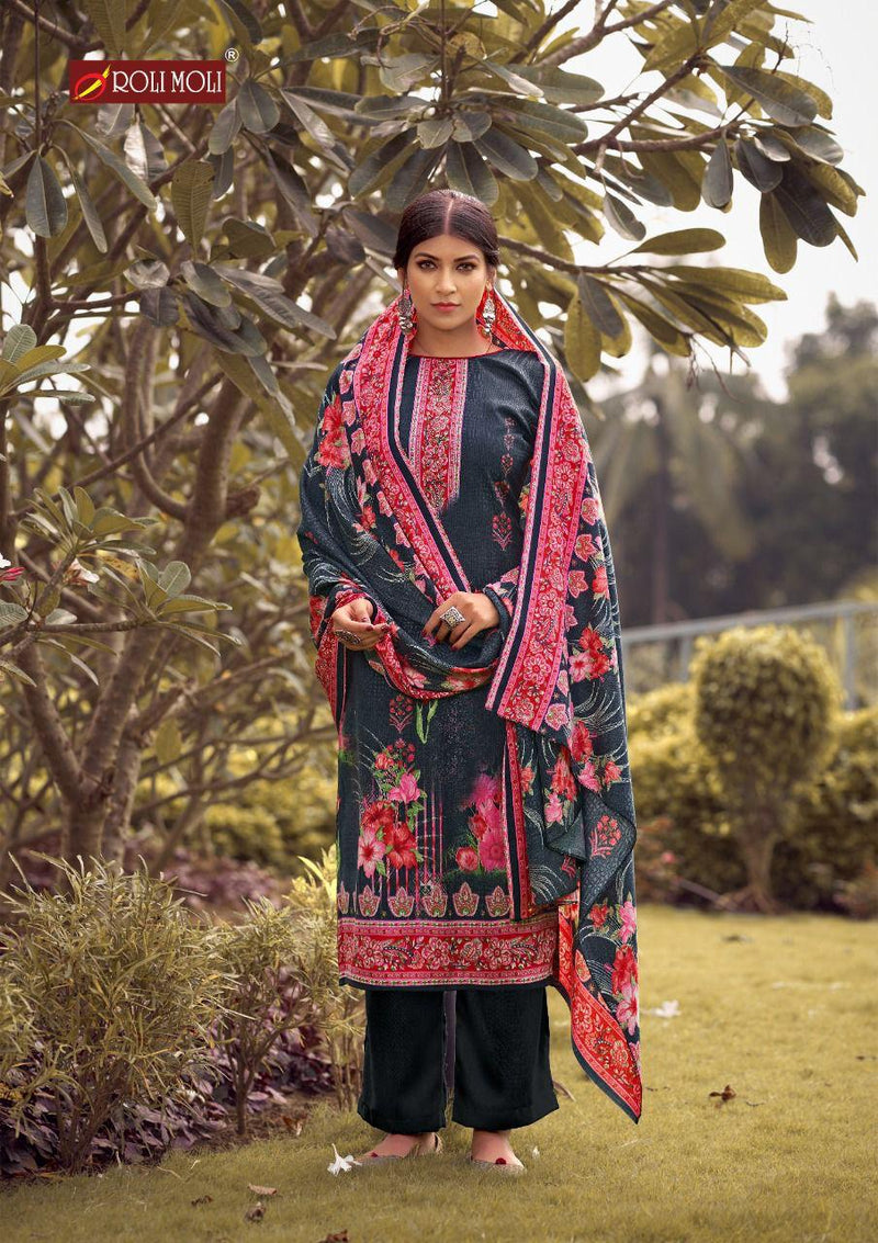 Roli Moli Kairaa Pure Pashmina Heavy Diamond Work Salwar Kameez