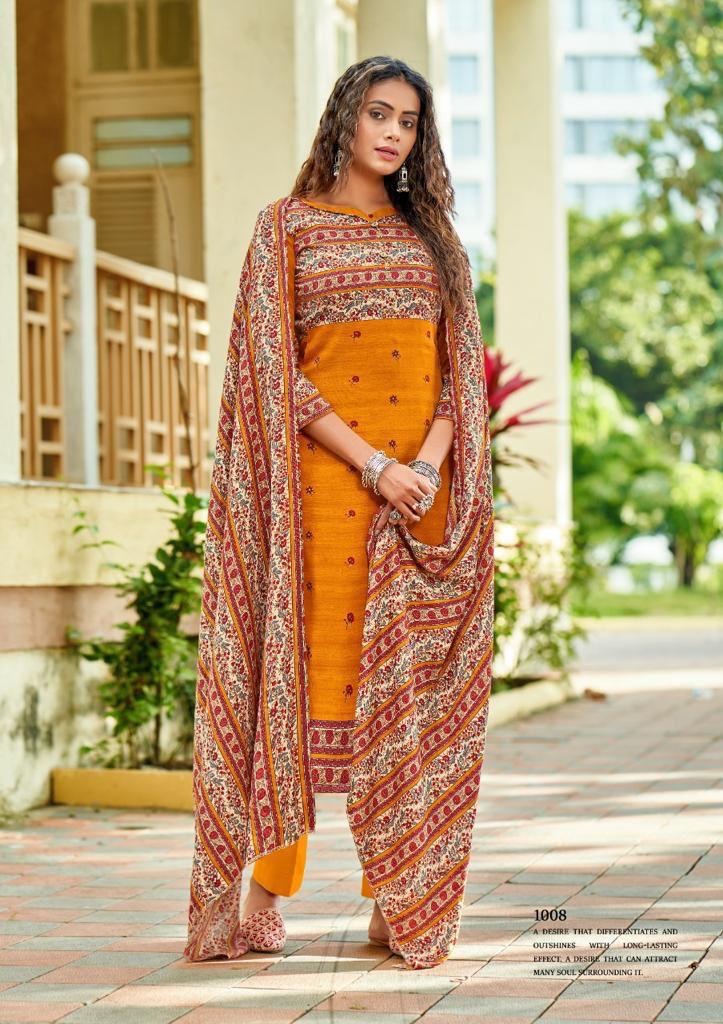 Roli Moli Kairaa Pure Pashmina Print Heavy Embroidery Work Salwar Suit