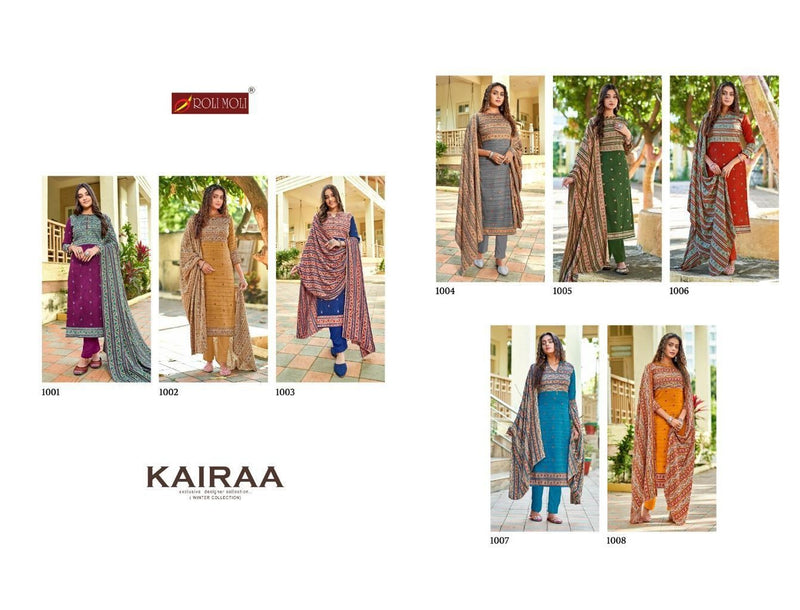 Roli Moli Kairaa Pure Pashmina Print Heavy Embroidery Work Salwar Suit