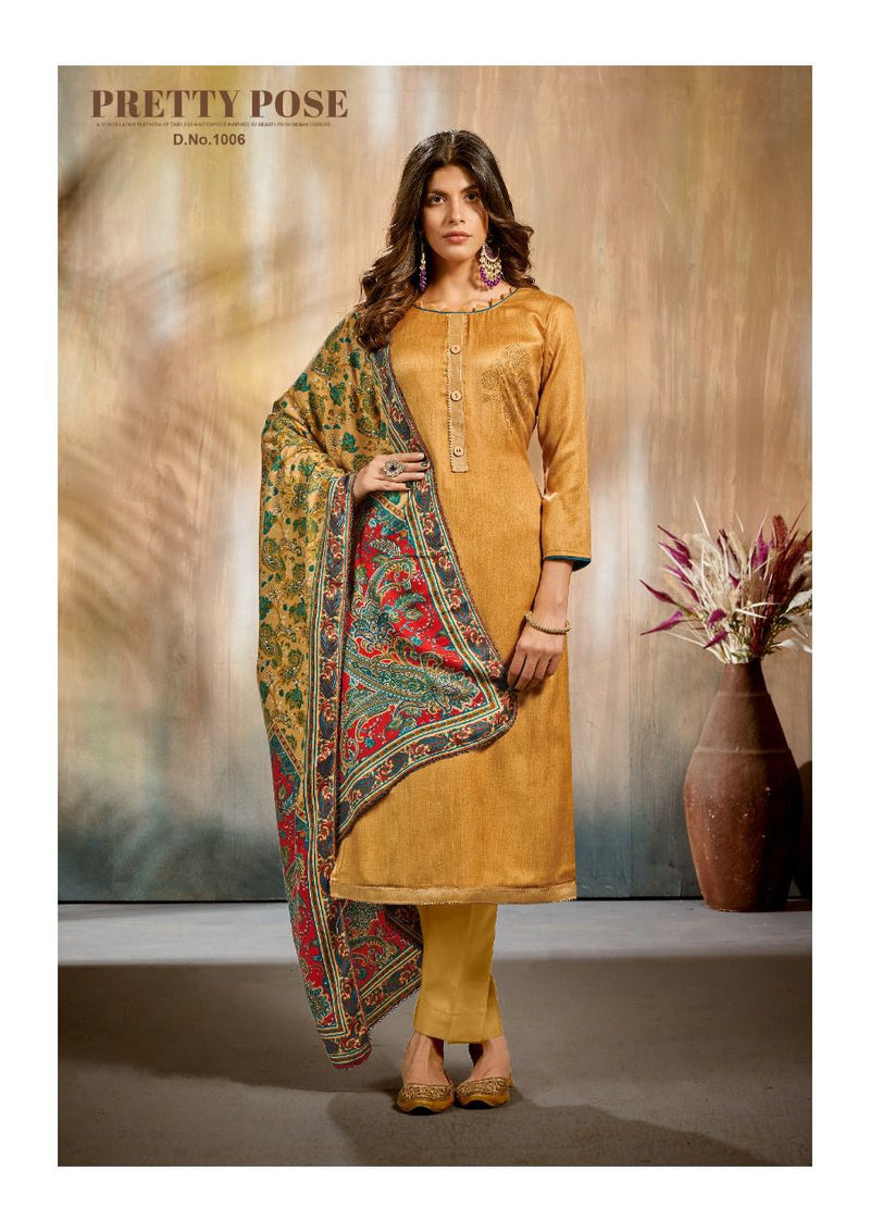 Roli Moli Riwaaz Pure Pashmina Jacquard Winter Wear Salwar Kameez