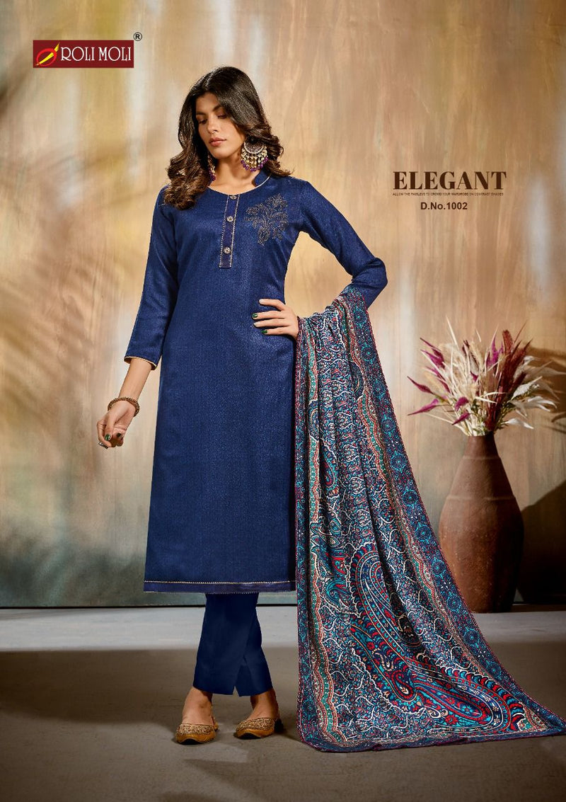 Roli Moli Riwaaz Pure Pashmina Jacquard Winter Wear Salwar Kameez