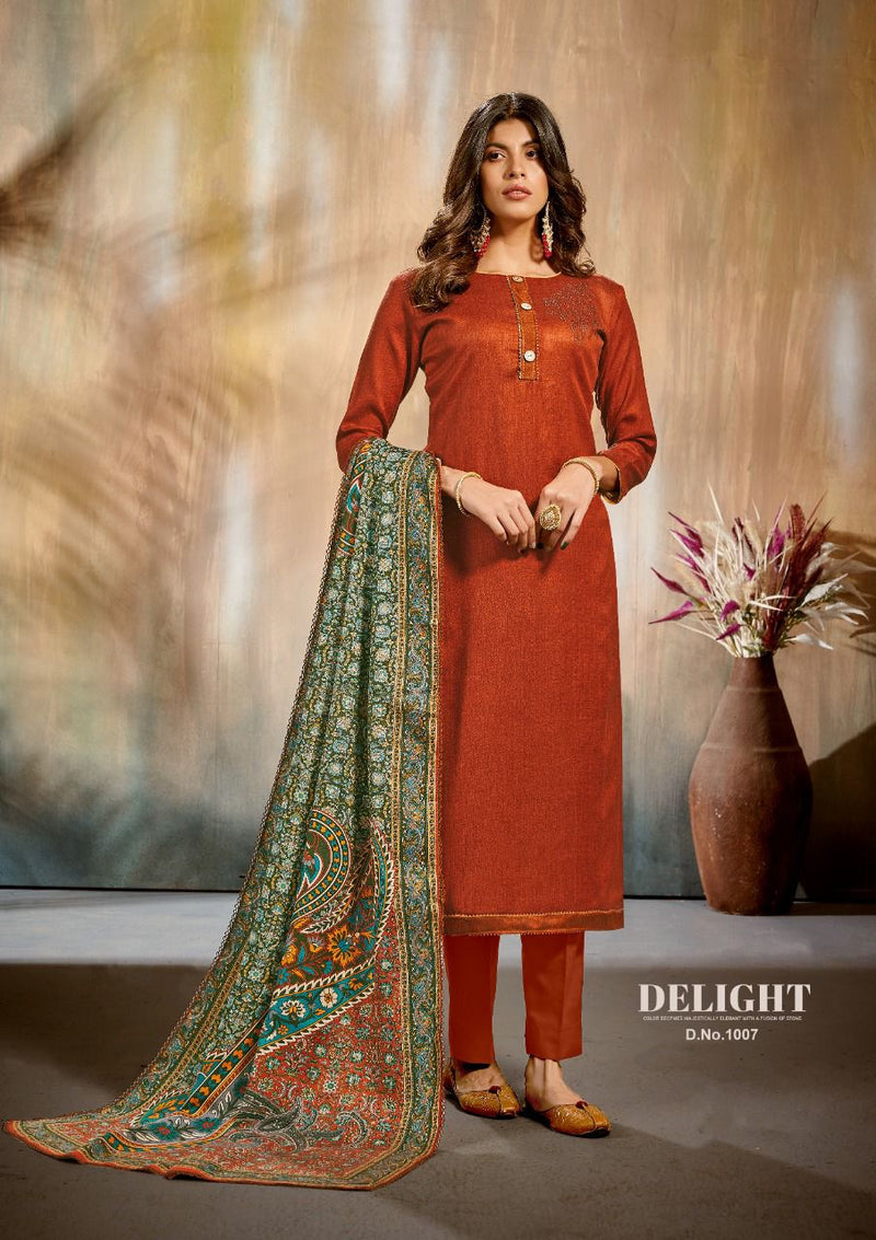 Roli Moli Riwaaz Pure Pashmina Jacquard Winter Wear Salwar Kameez