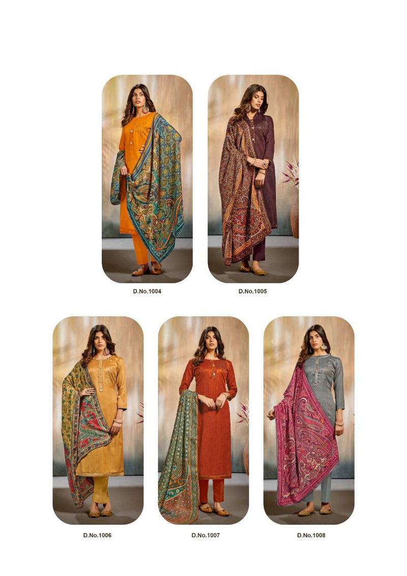 Roli Moli Riwaaz Pure Pashmina Jacquard Winter Wear Salwar Kameez