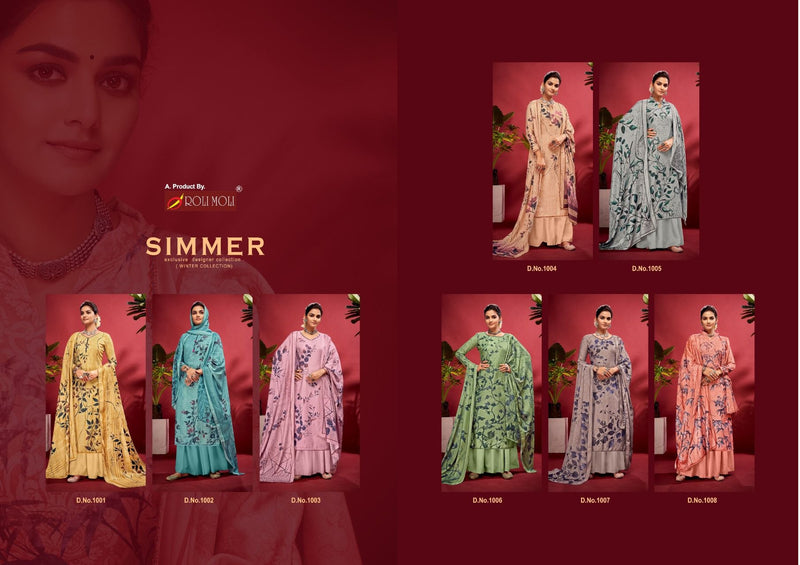 Roli Moli Simmer Pashmina Jacquard Digital Print Salwar Kameez
