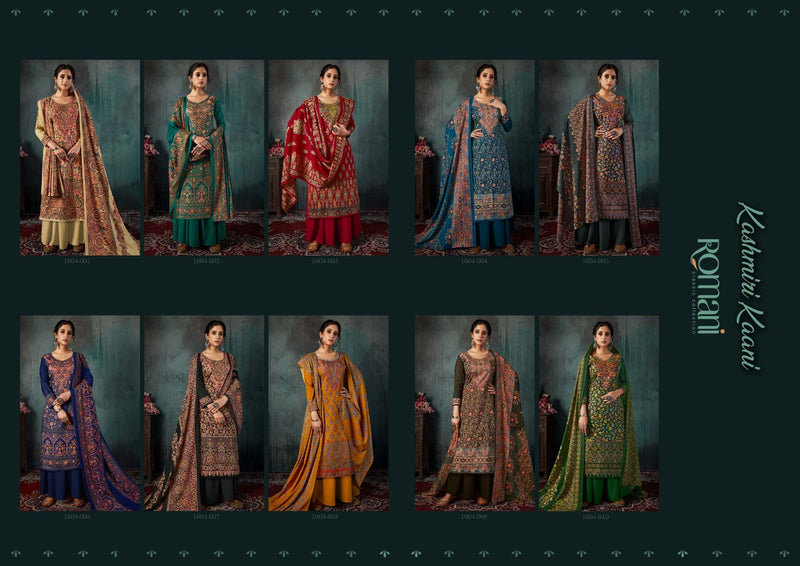 Romani Kashmiri Kaani Spun Print Casual Daily Wear Salwar Kameez
