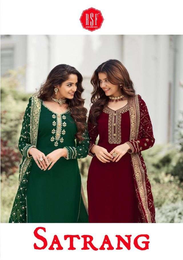 Rsf Satrang Faux Georgette With Embroidery Work Salwar Suit