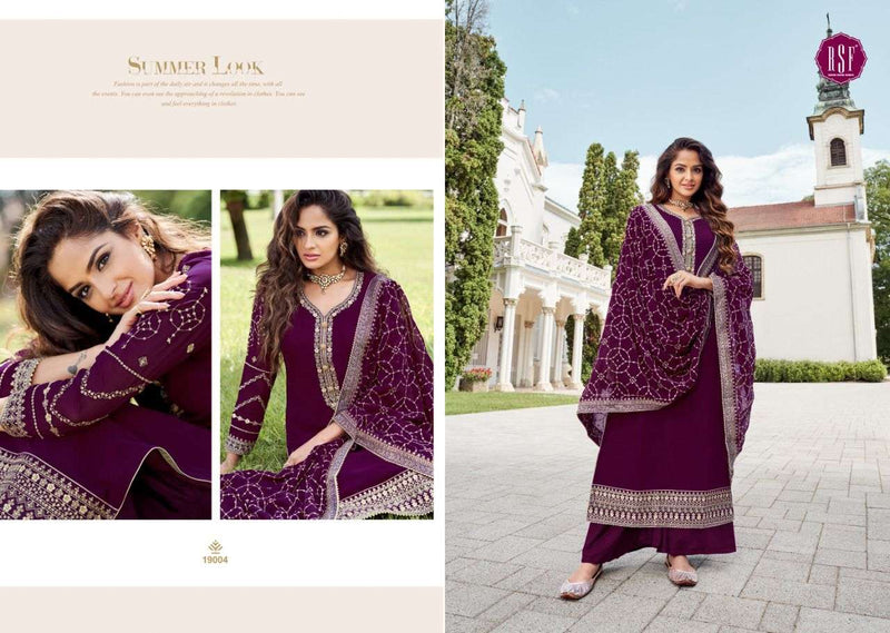 Rsf Satrang Faux Georgette With Embroidery Work Salwar Suit