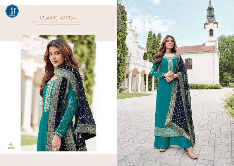 Rsf Satrang Faux Georgette With Embroidery Work Salwar Suit