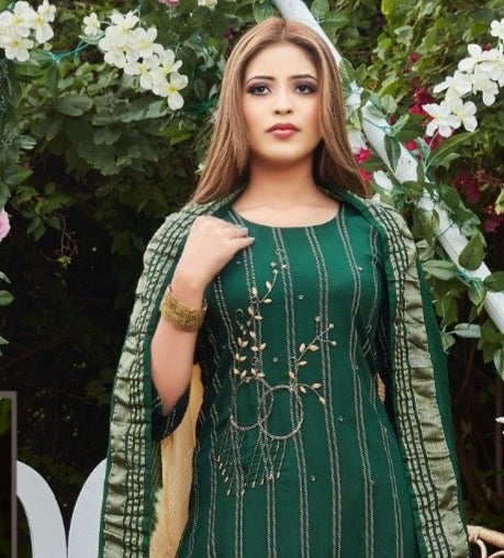 Rung Launch Arlene Rayon With Hand Work Regular Wear Designer Kurti With Dupatta