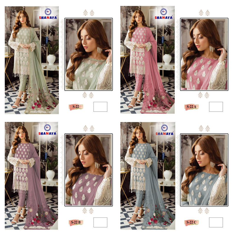 Shanaya Fashion S 22 Edition Fox Georgette Pakistani Style Designer Party Wear Salwar Suits
