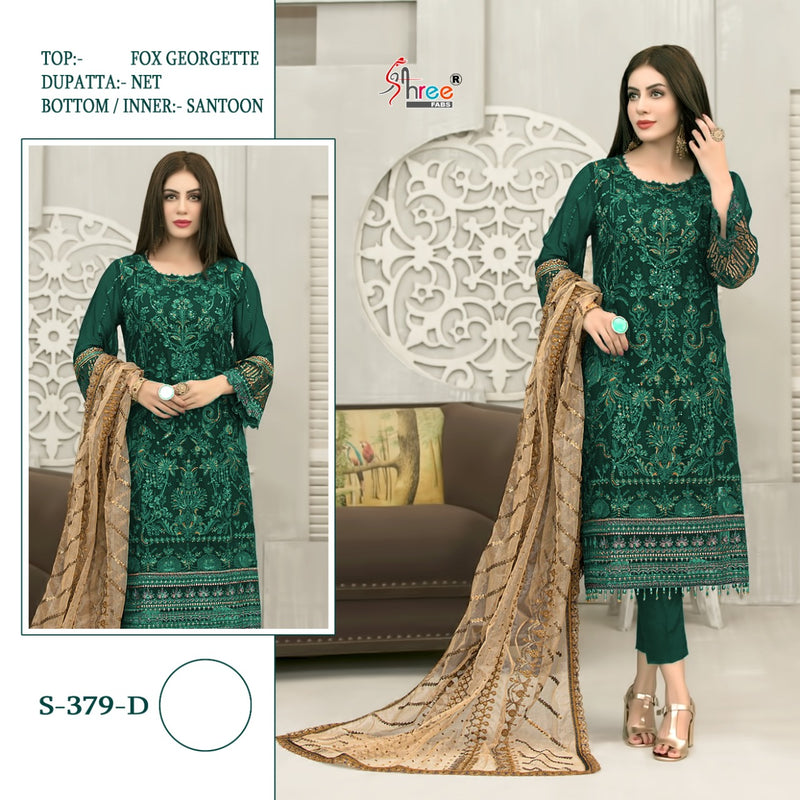 Shree Fabs S 379 D Georgette With Heavy Embroidery Work Stylish Designer Pakistani Party Wear Salwar Kameez