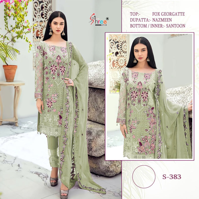 Shree Fab S 383  Fox Georgette Party Salwar Suit