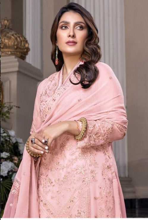 Serene S 44 Fox Georgette Designer Party Wear Semi Stitched Embroidered Salwar Suits