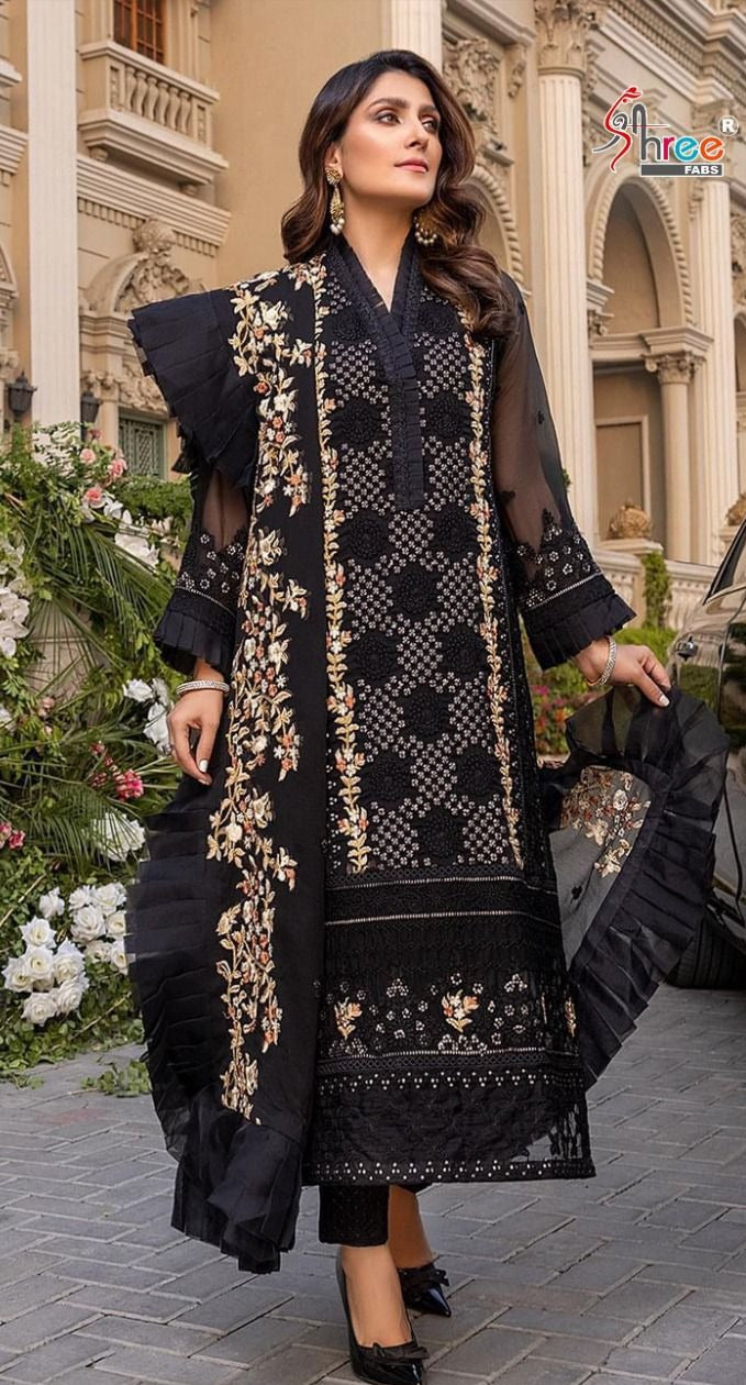 Shree Fabs S 474 Fox Georgette Pakistani Style Designer Wedding Wear  Salwar Kameez